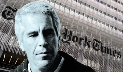Imagen de referencial de Epstein y The New York Times.
