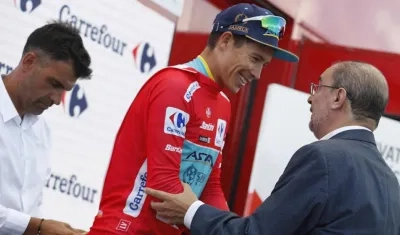 Miguel Ángel López, nuevo líder de la Vuelta a España. 
