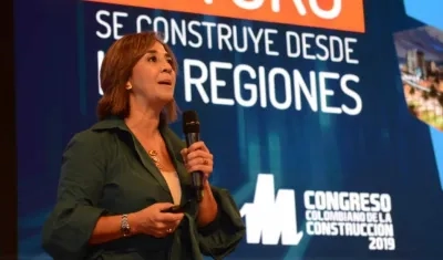 La presidenta ejecutiva de la Cámara Colombiana de la Construcción, Sandra Forero
