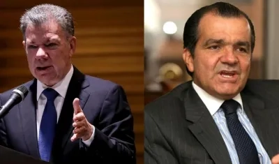 Juan Manuel Santos y Óscar Iván Zuluaga