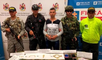 Alias 'Pico Pasto' fue capturado en operativo conjunto del Ejército, la Policía, la Armada y el CTI de la Fiscalía.