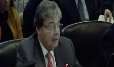 El Canciller Carlos Holmes Trujillo.