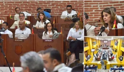 Marta Lucía Ramírez hizo la presentación de los avances en el Concejo de Cartagena.