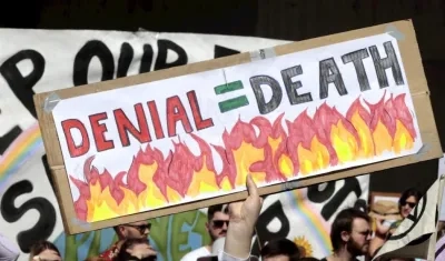 Manifestantes participan en la cuarta huelga global por el clima, este viernes, en Sídney (Australia).