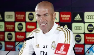 Zinedine Zidane, técnico del Real Madrid, 