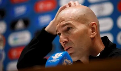 Zinedine Zidane, técnico del Real Madrid. 