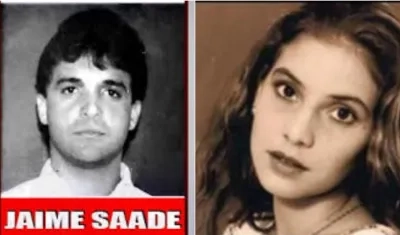 Jaime Saade, en una antigua foto. En la otra, la joven Nancy Mestre.