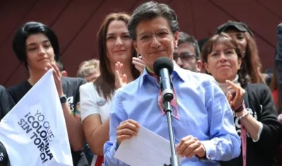 La alcaldesa de Bogotá, Claudia López.