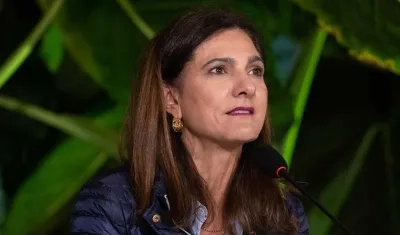 La Ministra de Transporte, Ángela María Orozco.