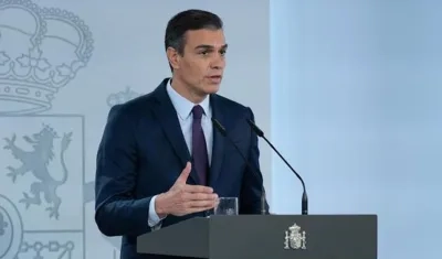 Pedro Sánchez,  presidente del Gobierno español.