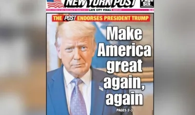 El diario pide el voto para Trump.