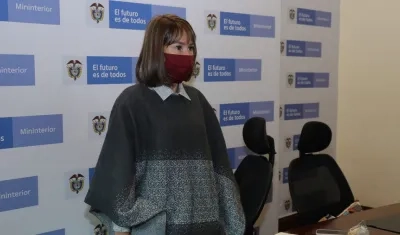 Alicia Arango, Ministra del Interior.