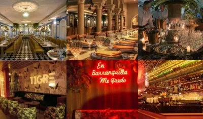 Imágenes del restaurante y del Tigre Bar.