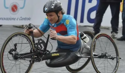 El italiano Alex Zanardi, atleta paralímpico. 