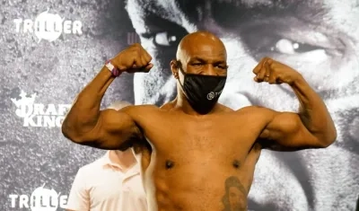 Mike Tyson, boxeador nortemaricano. 