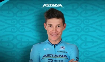 Así despidió el Astana a Miguel Ángel López.