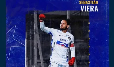 Sebastián Viera, figura de la semana en la Copa Sudamericana.