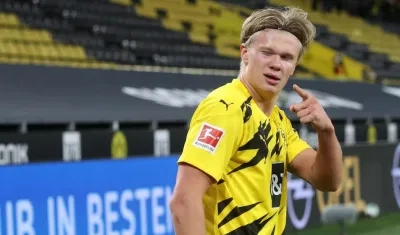Erling Haaland, jugador del Borussia Dortmund. 