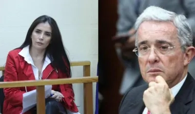Aida Merlano y Álvaro Uribe.