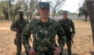 Teniente Coronel Frank Bonilla, comandante  del Grupo de Caballería Mecanizada N2 del Batallón Coronel Juan José Rondón.