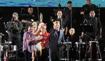 Rubén Blades tras recibir el reconocimiento.