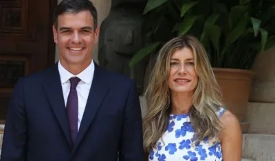 Pedro Sánchez y su esposa Begoña Gómez.