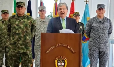 El Ministro de Defensa, Carlos Holmes Trujillo.