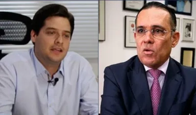 Senadores barranquilleros Mauricio Gómez Amín (Liberal) y Efraín Cepeda (Conservador).