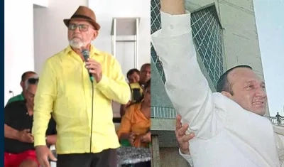 Los exalcaldes Bernardo Hoyos Montoya y Guillermo Hoenigsberg.