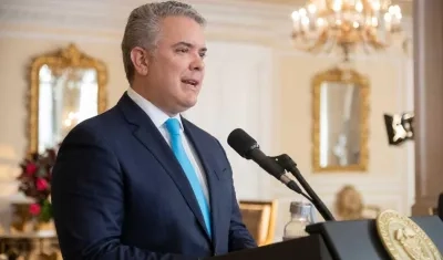 El Presidente de la República, Iván Duque.