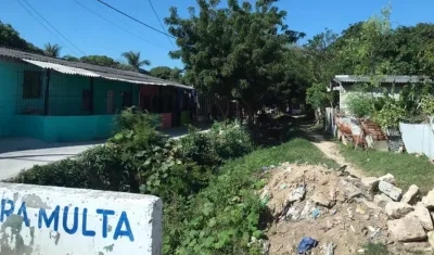 Sector de los hechos en el barrio La Manga de Barranquilla.