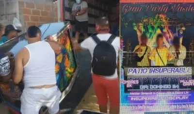 'Covid-fiesta' desmantelada en el barrio El Bosque. 