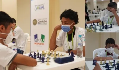 Participantes en Montería de la  la fase de eliminatorias del III torneo de ajedrez del Caribe colombiano.
