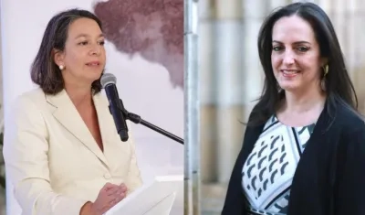 Magistrada Catalina Díaz y senadora María Fernanda Cabal.