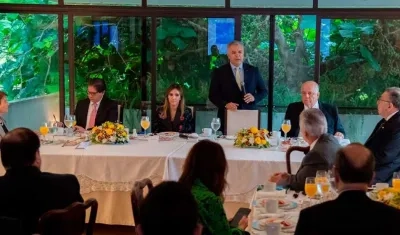 El presidente Iván Duque tuvo un encuentro con representantes del sector agroindustrial de Brasil. 