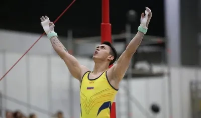 Jossimar Calvo, gimnasta colombiano. 