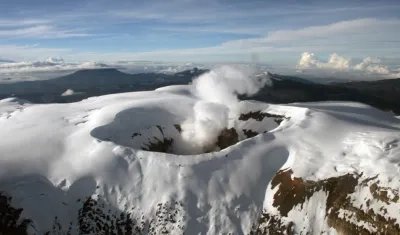 Imagen tomada al volcán.