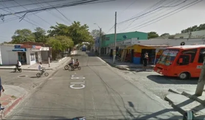 Carrera 21 con calle 87, sector del barrio La Manga donde ocurrió el accidente. 