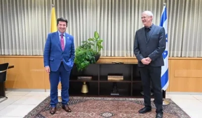 El ministro Diego Molano visitó a Benjamín Gantz, ministro de Defensa de Israel.