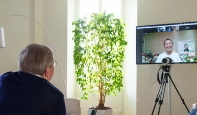 Videoconferencia entre Thomas Bach y  Peng Shuai.