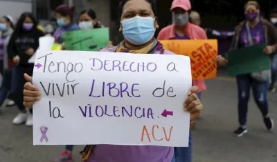 Las mujeres en diferentes países pidieron vivir sin violencia.
