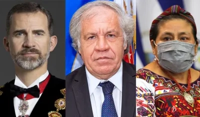 Felipe VI, Luis Almagro y Rigoberta Menchú, invitados que llegan a Barranquilla
