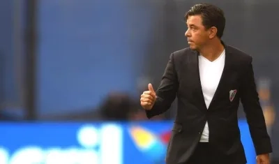 El entrenador argentino Marcelo Gallardo.