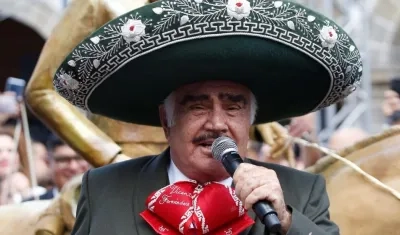 Vicente Fernández, cantante mexicano fallecido.