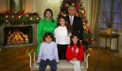 Presidente Iván Duque y su familia.