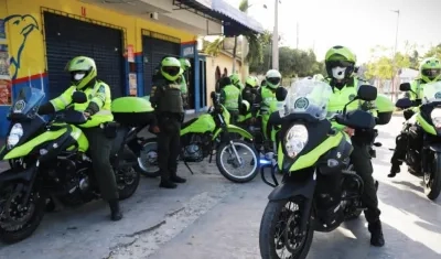 La Policía realizó operativos en los diferentes municipios del Atlántico. 