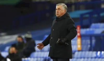 Carlo Ancelotti, técnico del Everton. 