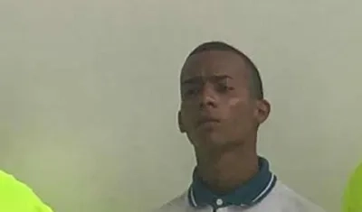 Edwin Jesús Orjuela Barros cuando fue capturado en el 2019. 