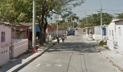 Sector por donde ocurrieron los hechos en el barrio La Paz.