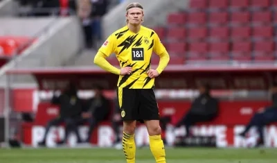 El delantero del Borussia Dortmund, Erling Braut Haaland.